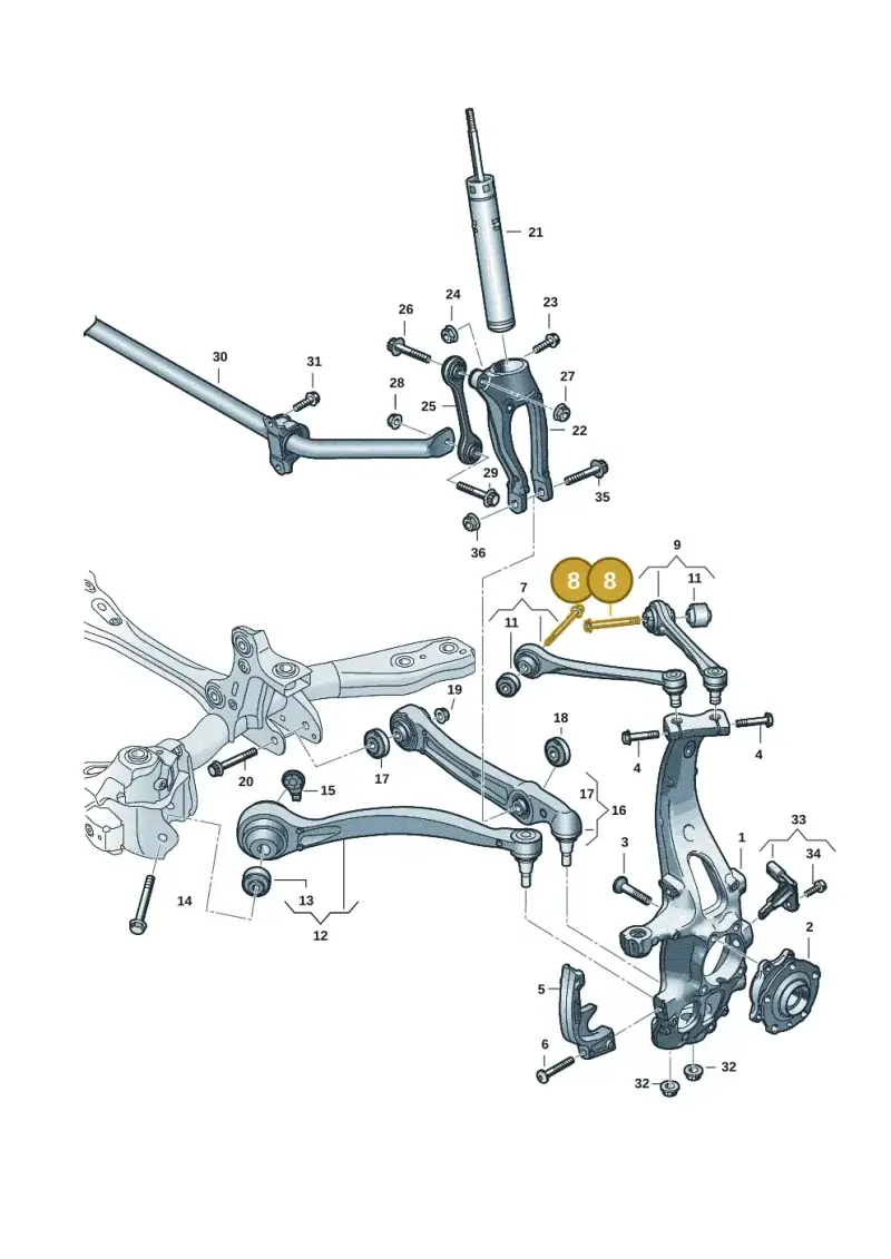 N91221601 — Audi Q6 e-tron (2023-) diagram f5s407000, position 8