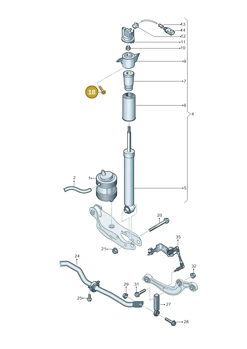 N91222501 — Audi RS Q8 Quattro (2019-) diagram 859511060, position 18