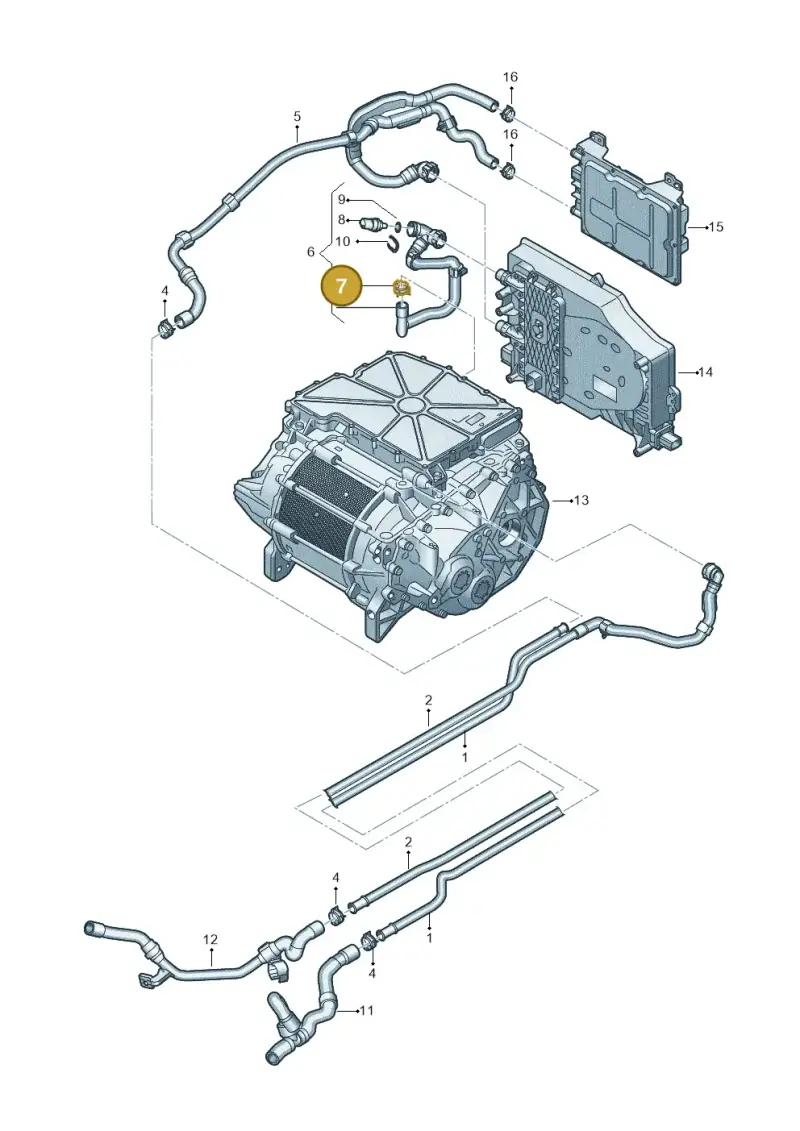 N91225501 — Audi Q4 Sportback (2021-2022) diagram 89a121130, position 7