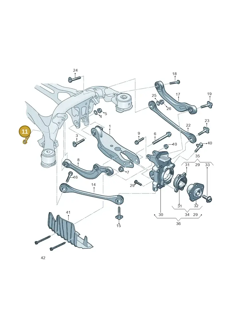 N91228901 — Audi RS Q8 Quattro (2019-) diagram 859505050, position 11