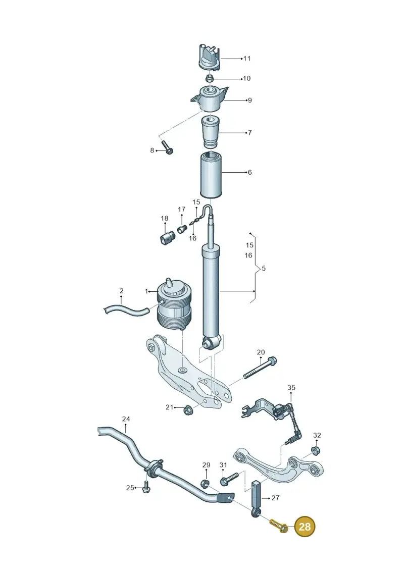 N91228901 — Audi Q6 e-tron (2023-) diagram 896511150, position 28