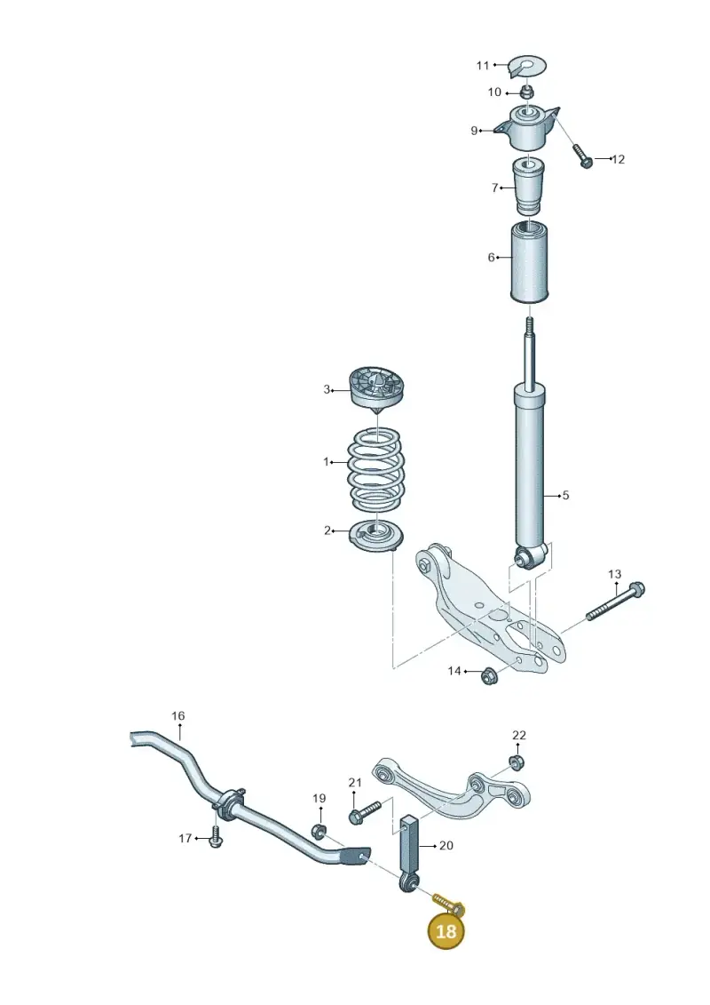 N91228901 — Audi A5 Limo 2.0 (2024-) diagram 859511000, position 18