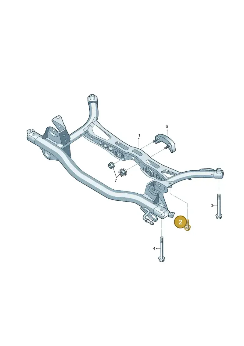 N91230801 — Audi A3 Sportback (2012-2016) diagram 745505000, position 2