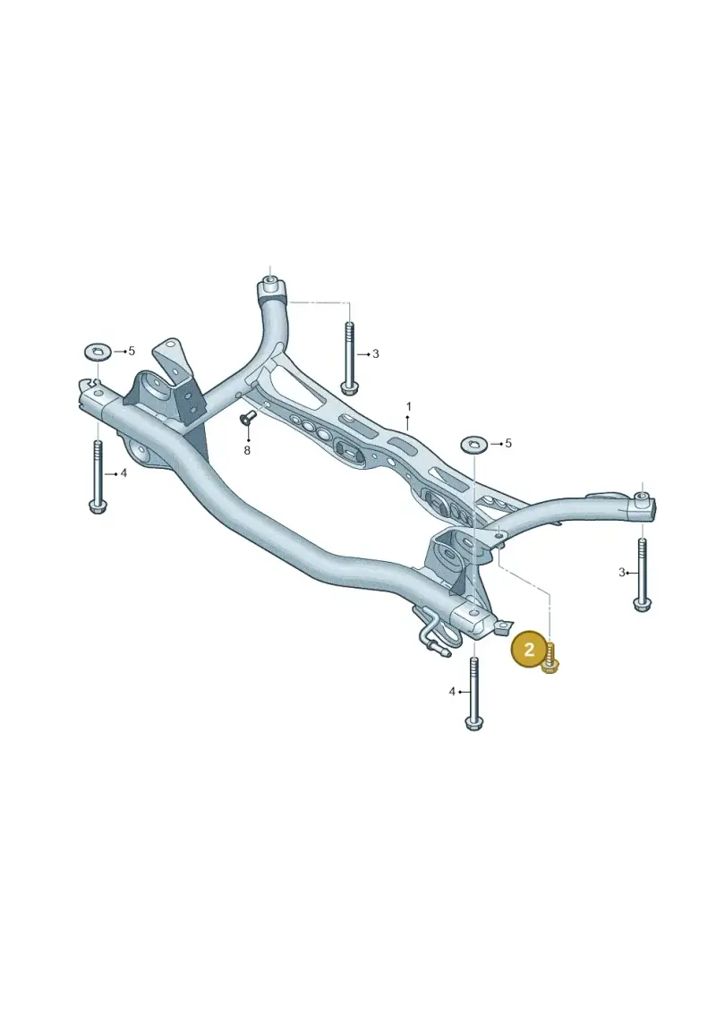 N91230801 — Audi A3 Sportback (2016-2020) diagram 890505000, position 2