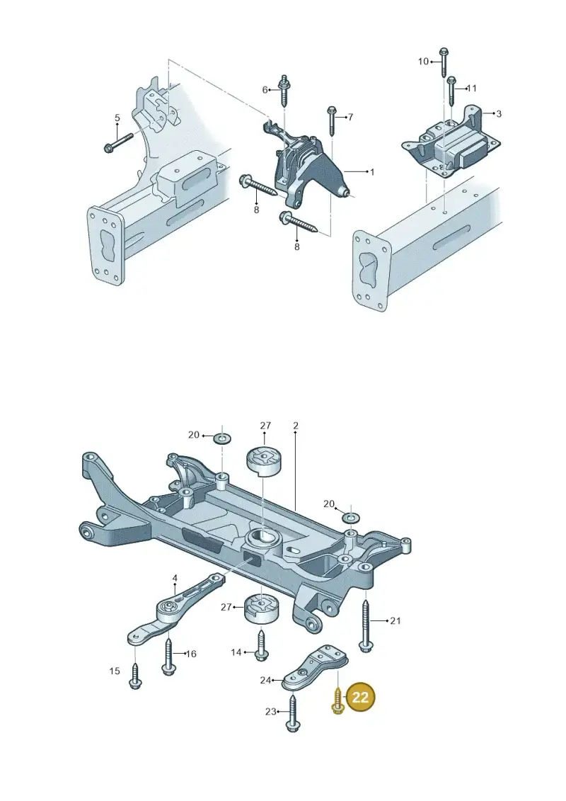 N91231201 — Audi RSQ3 Sportback (2019-2024) diagram 858199100, position 22
