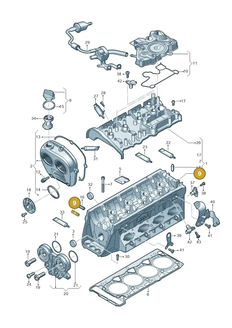 N91231701 — Audi Q3 quattro (2018-2019) diagram 863103520, position 9