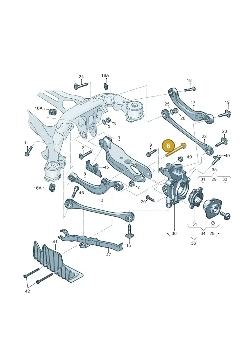 N91236301 — Audi RS6 Avant (2019-) diagram 435505300, position 6
