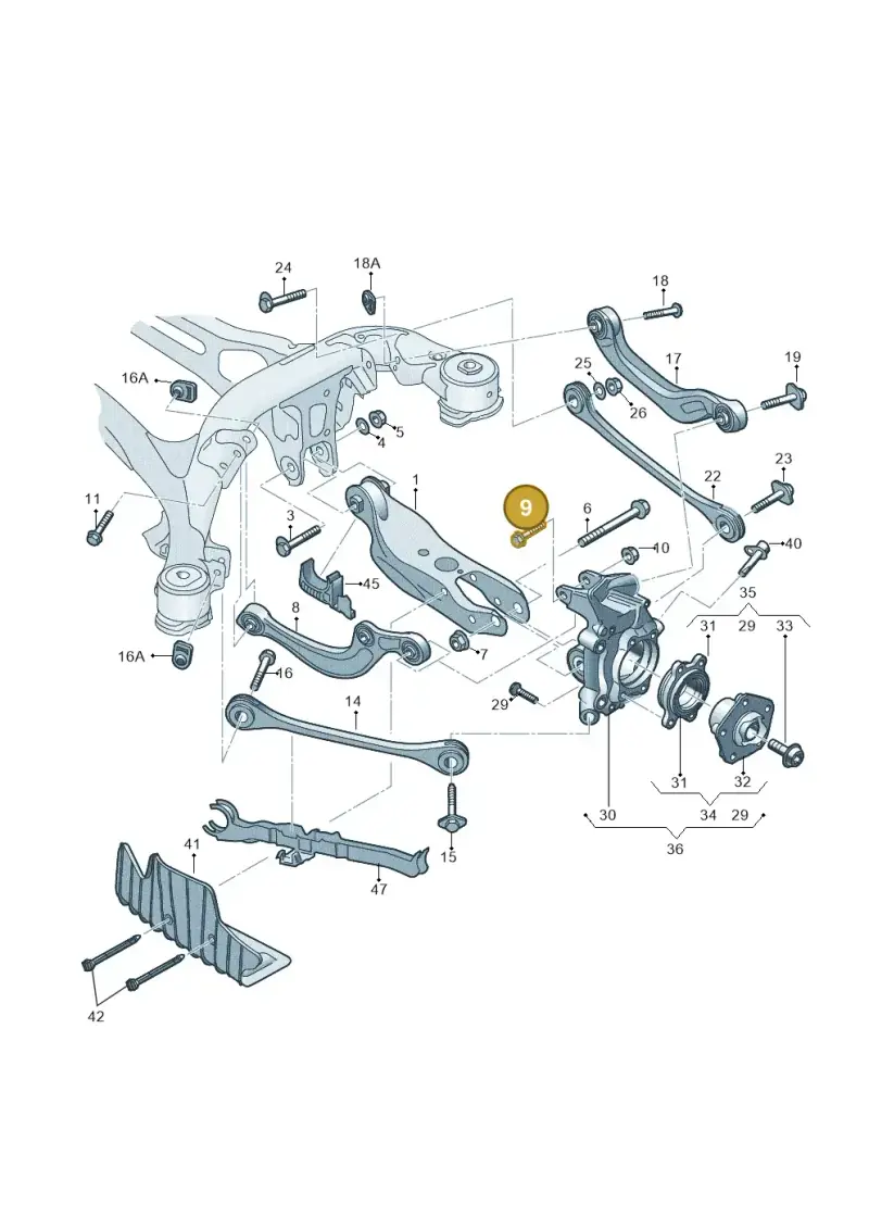 N91237101 — Audi RS6 Avant (2019-) diagram 435505300, position 9