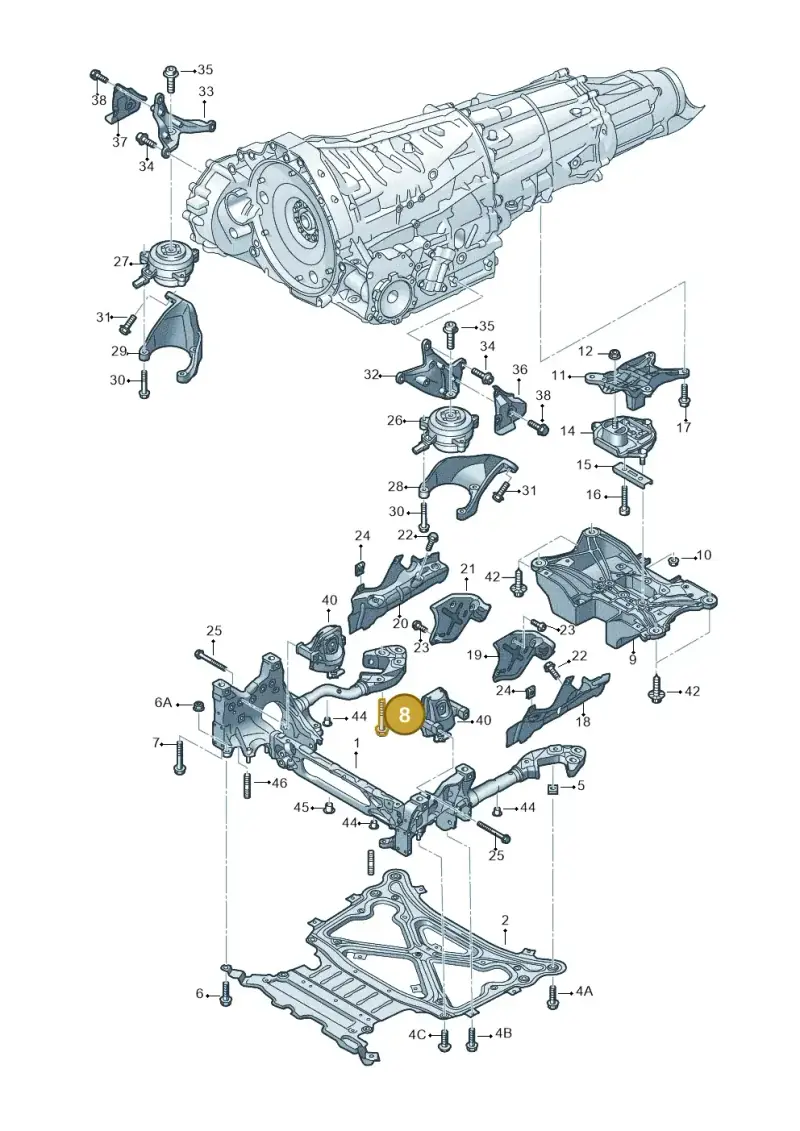 N91237901 — Audi RS Q8 Quattro (2019-) diagram 859399850, position 8