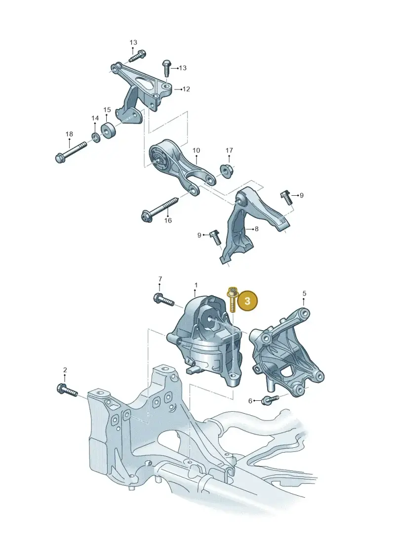 N91246701 — Audi RS Q8 Quattro (2019-) diagram 595199800, position 3
