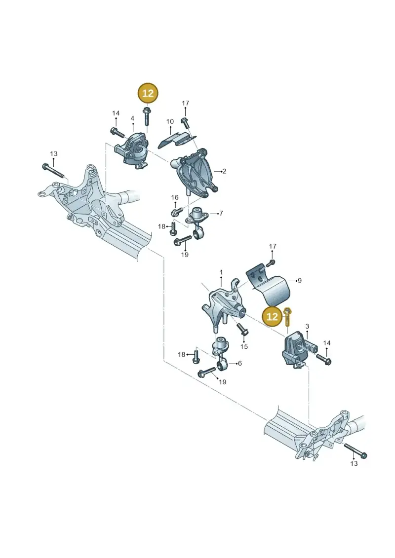 N91246701 — Audi A5 Cabrio 2.0 (2016-2018) diagram 859199700, position 12