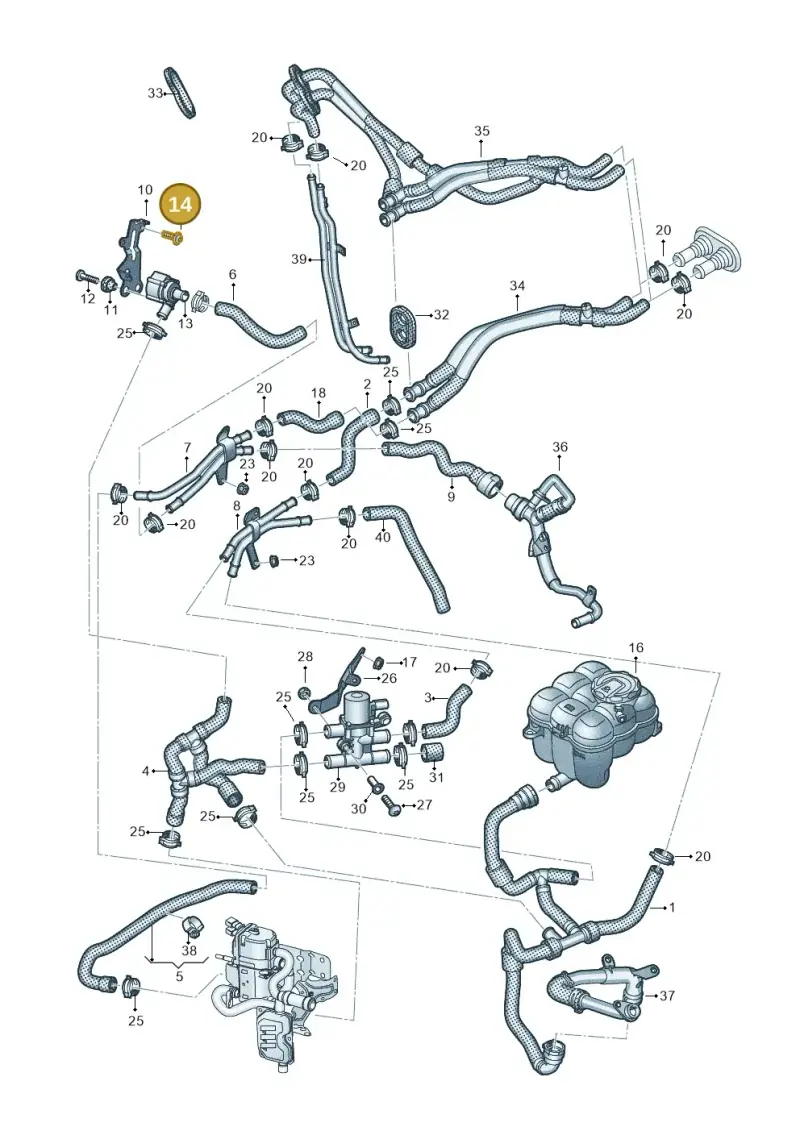 N91253802 — Audi Q8 Quattro 3,0 (2018-) diagram 859265040, position 14