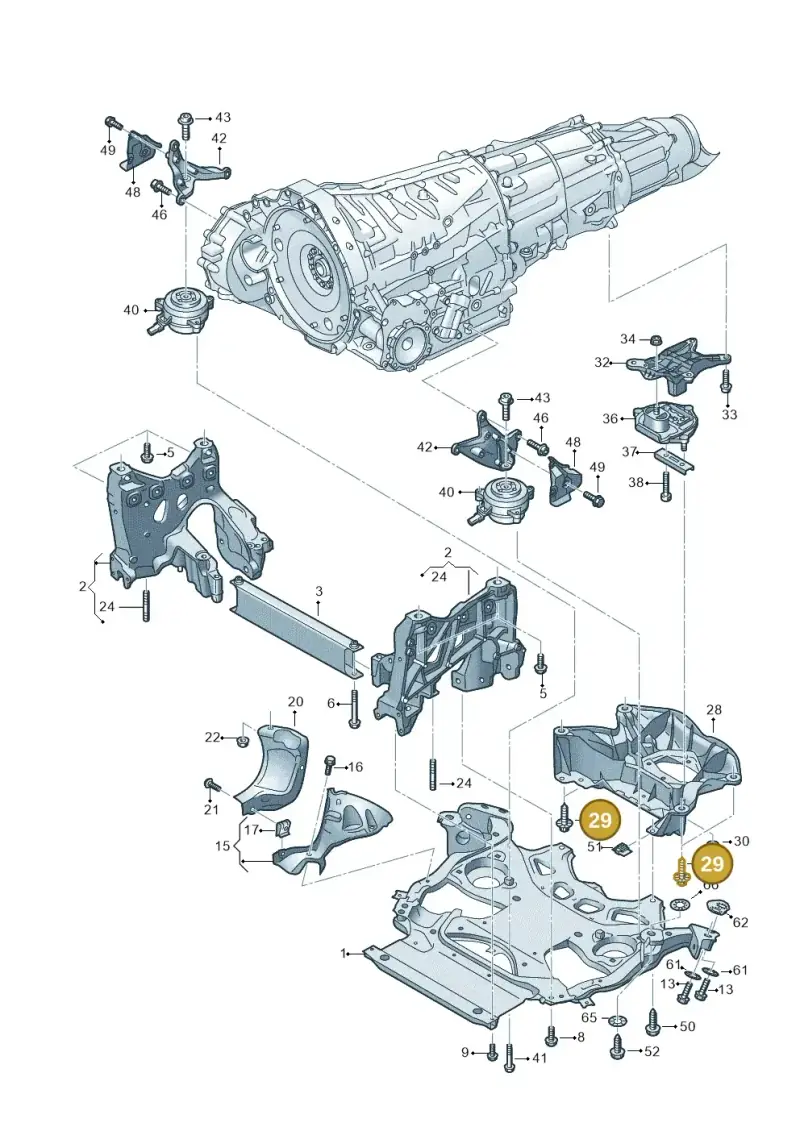 N91260401 — Audi RS6 Avant (2019-) diagram 537399000, position 29
