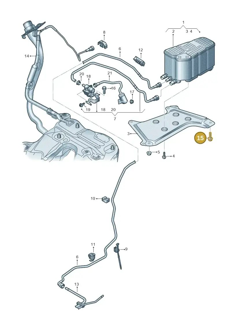 N91264001 — Audi RS6 Avant (2019-) diagram 430201840, position 15