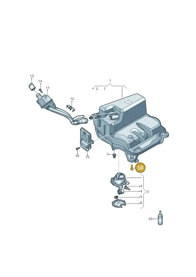 N91264001 — Audi A6 2.0 (2018-) diagram 435201400, position 10