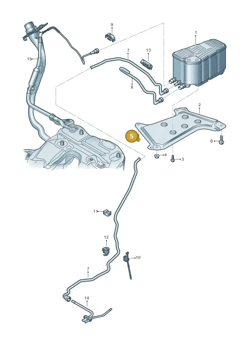 N91264001 — Audi RS6 Avant (2019-) diagram 538201830, position 5