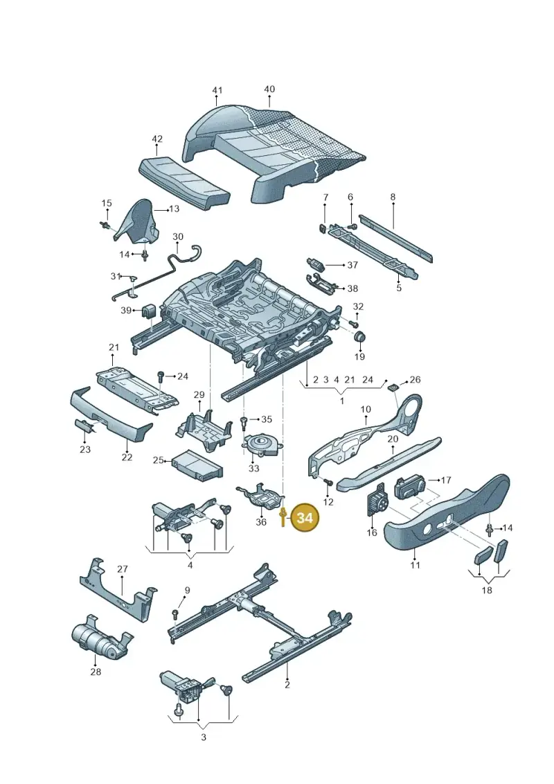 N91269201 — Audi A7 Sportback (2018-) diagram 435881100, position 34