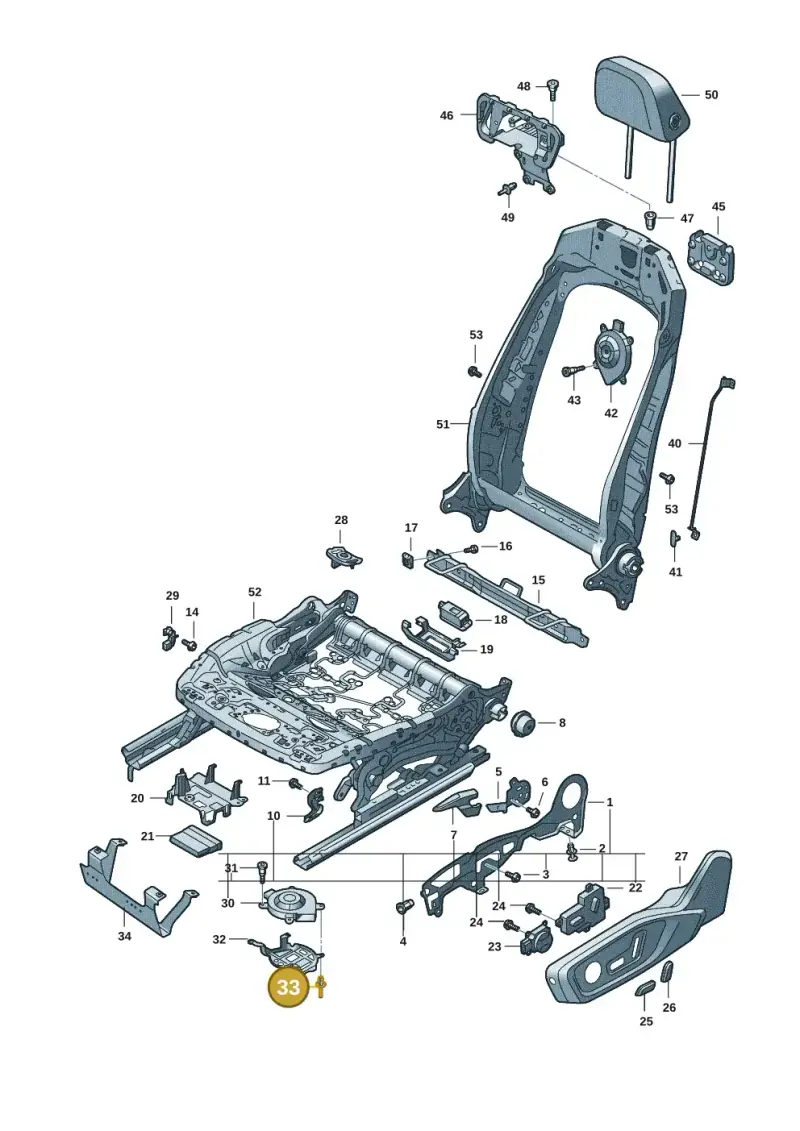N91269201 — Audi A5 Limo 2.0 (2024-) diagram 8wk881300, position 33