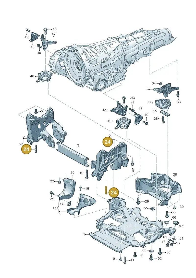 N91273001 — Audi RS6 Avant (2019-) diagram 537399000, position 24