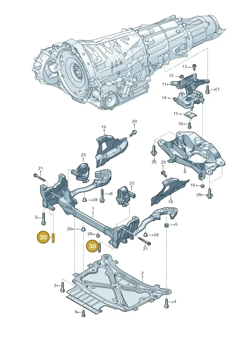 N91273001 — Audi Q8 Quattro 3,0 (2018-) diagram 859399700, position 30