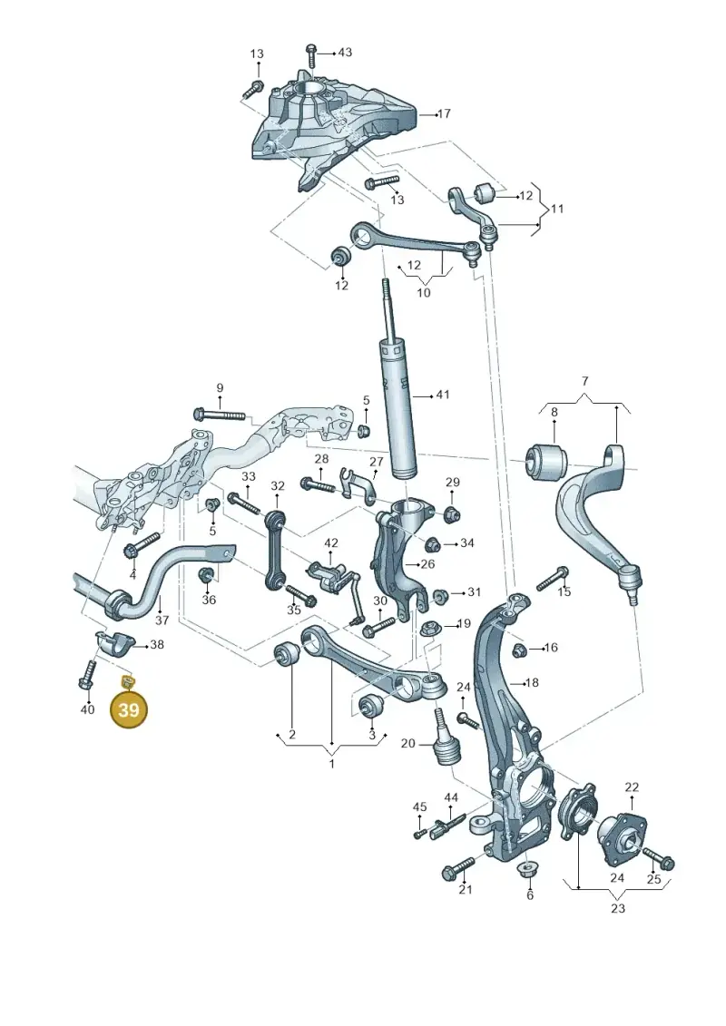 N91273001 — Audi RS Q8 Quattro (2019-) diagram 859407000, position 39