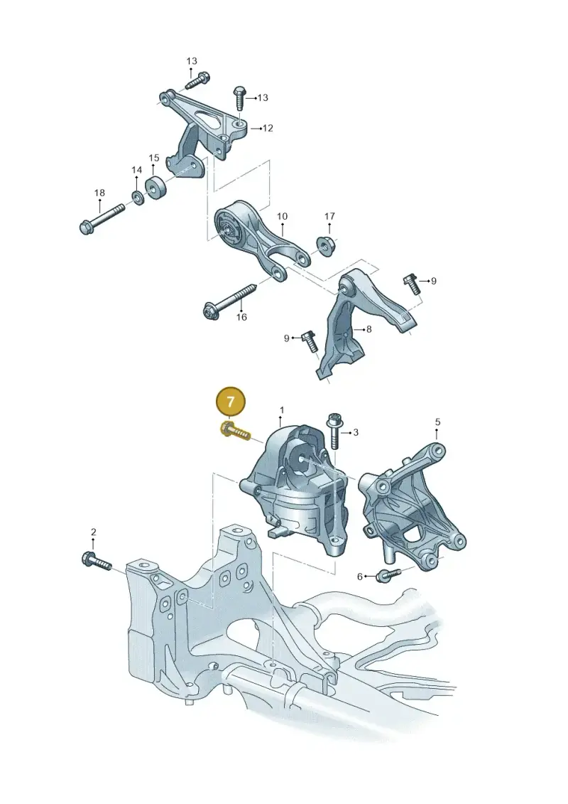 N91275001 — Audi RS Q8 Quattro (2019-) diagram 595199800, position 7