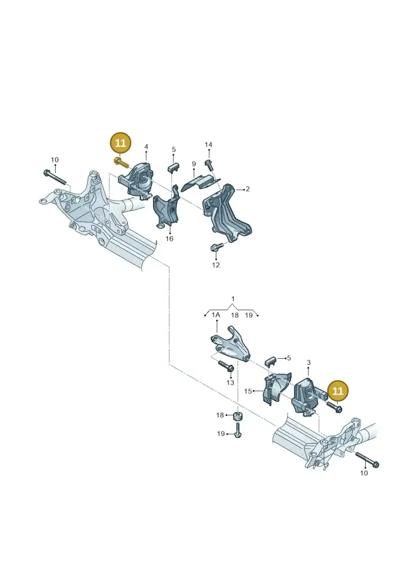 N91275001 — Audi A6 1.8 (2015-2019) diagram 788199100, position 11