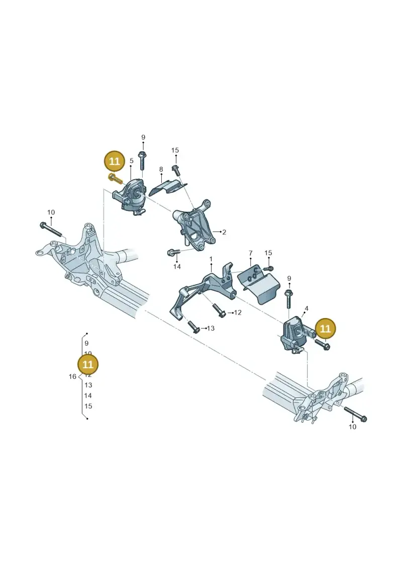 N91275001 — Audi A6 2.0 (2018-) diagram 859199200, position 11