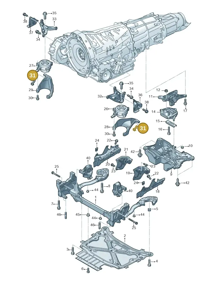 N91276101 — Audi Q8 Quattro 3,0 (2018-) diagram 859399800, position 31
