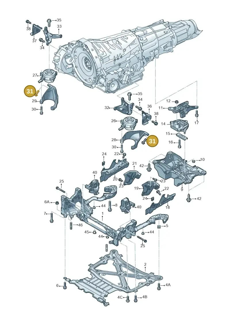N91276101 — Audi RS Q8 Quattro (2019-) diagram 859399850, position 31