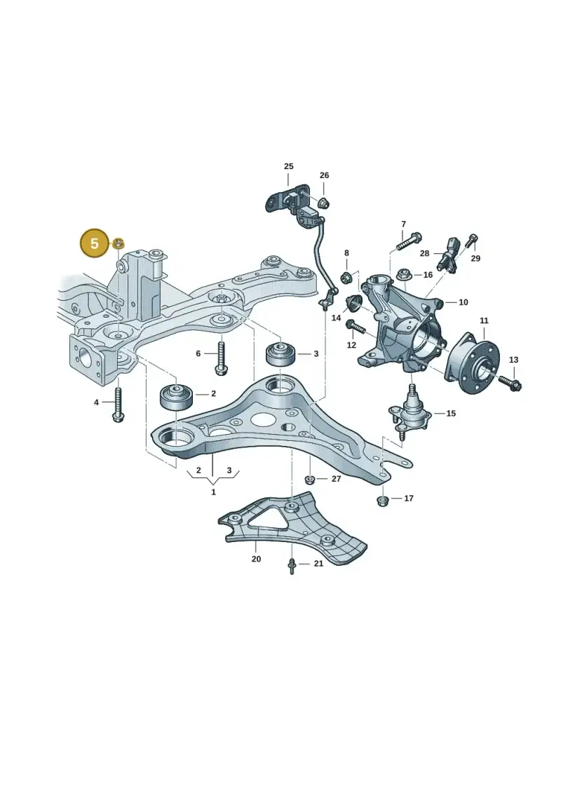 N91286201 — Audi Q4 Sportback (2021-2022) diagram 89a407000, position 5