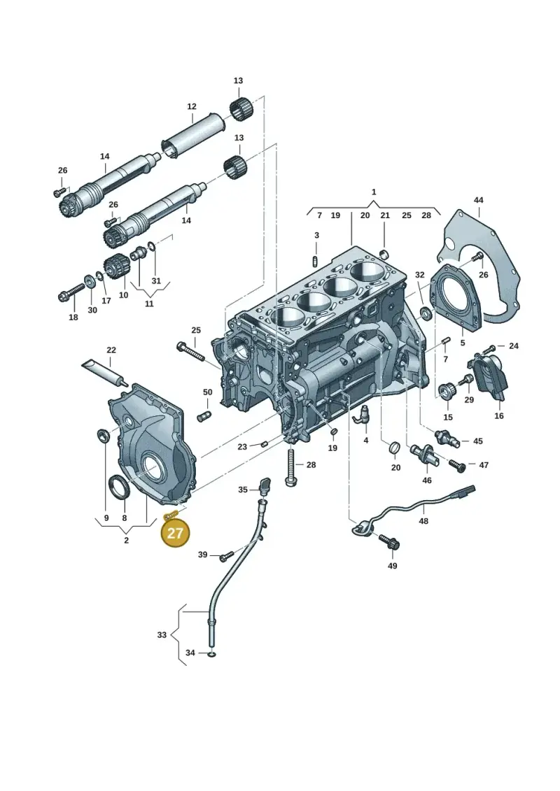 N91307701 — Audi A3 Sportback (2019-2021) diagram 848103121, position 27