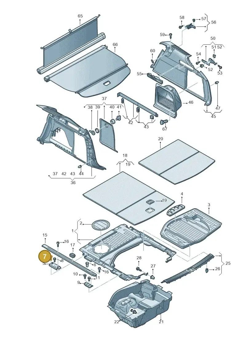 N98911503 — Audi A6 qu. 3.0 tdi (2014-2018) diagram 717863900, position 7