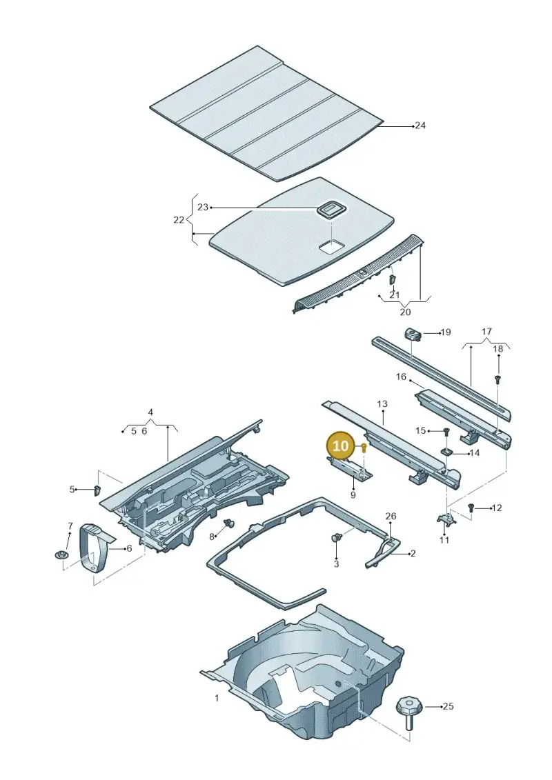 N98911503 — Audi RS4 Avant (2017-) diagram 849863850, position 10