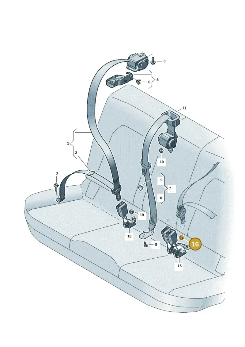 N98923403 — Audi Q6 e-tron (2023-) diagram f5s857700, position 16