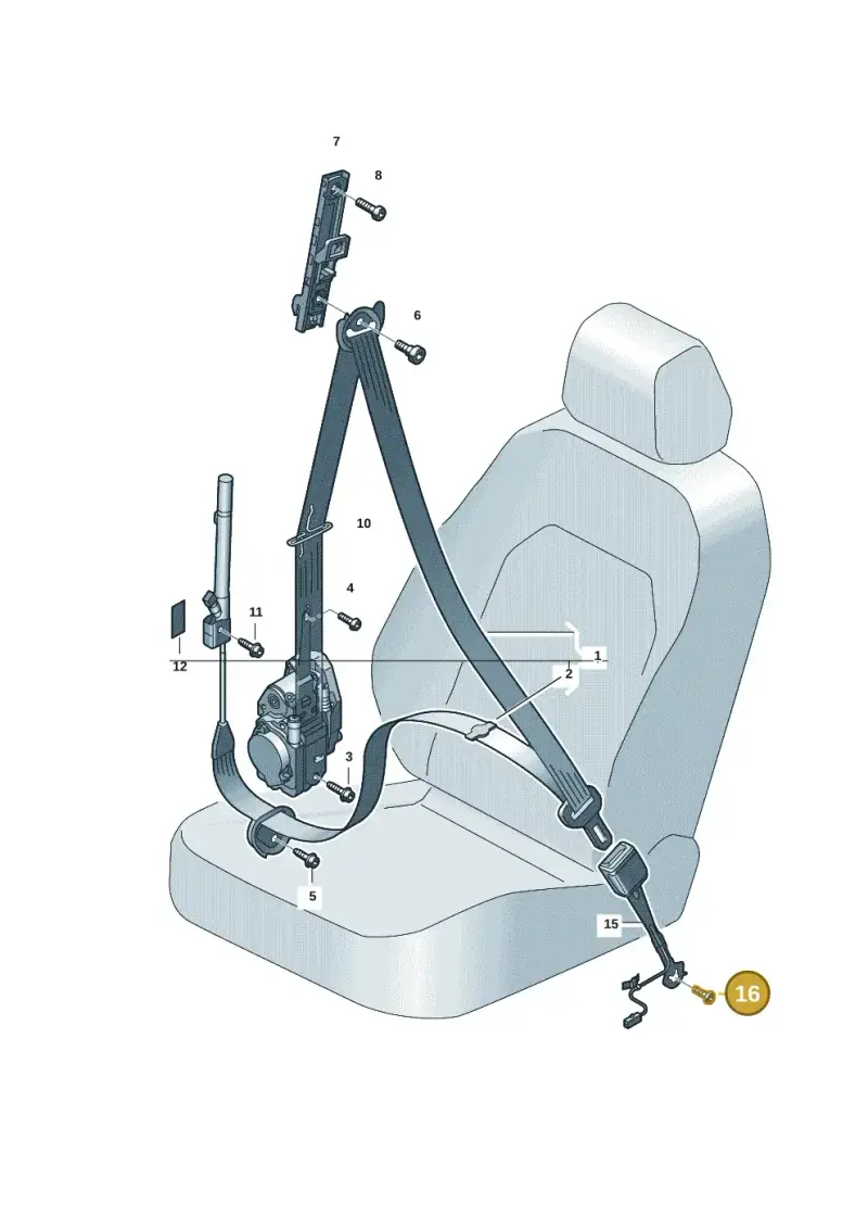 N98923602 — Audi Q6 e-tron (2023-) diagram f5s857600, position 16