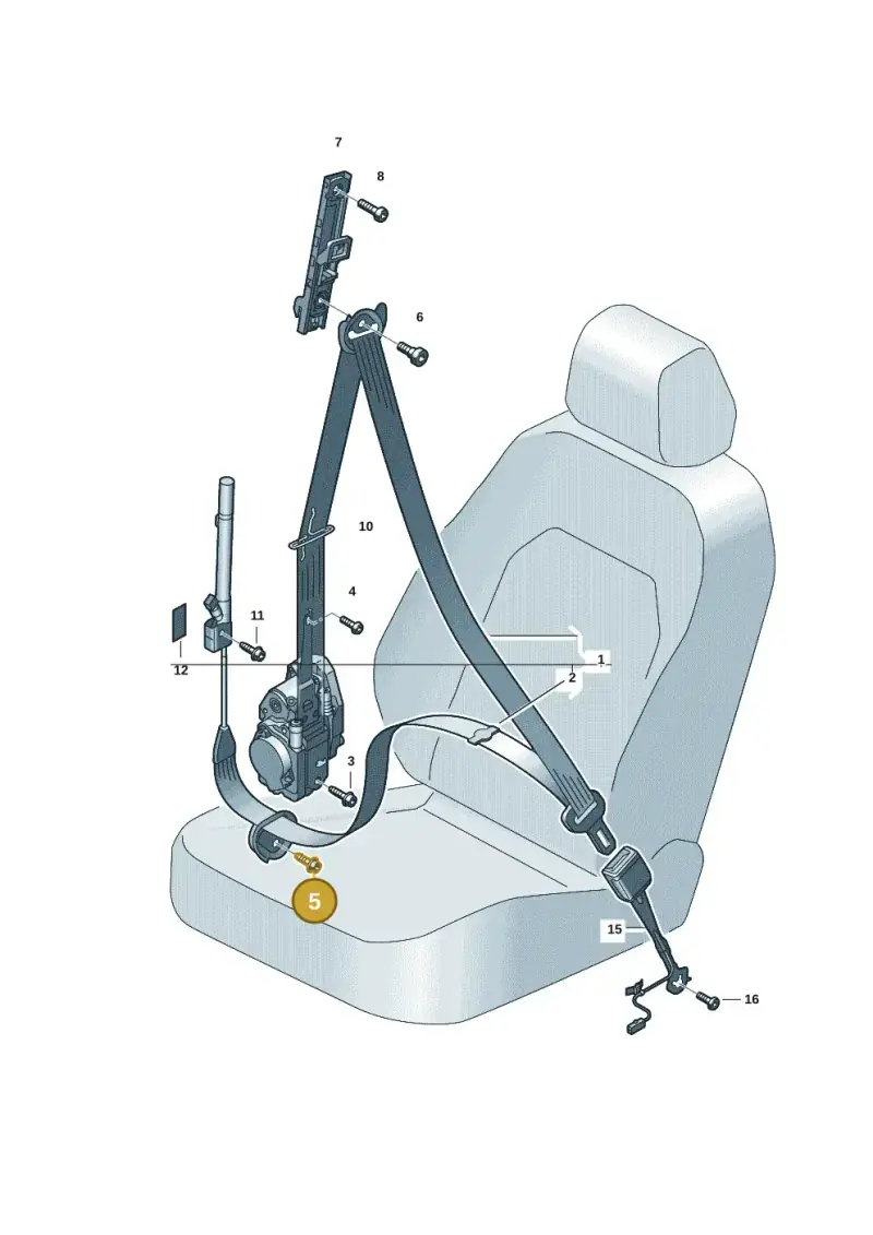 N98924301 — Audi Q6 e-tron (2023-) diagram f5s857600, position 5