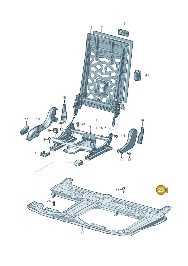 N98926102 — Audi RS Q8 Quattro (2019-) diagram 429885100, position 23