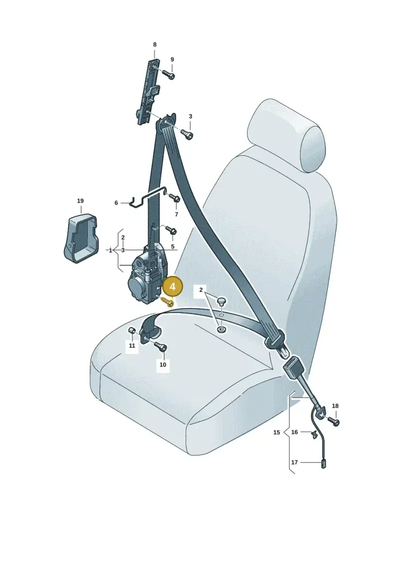 N98926102 — Audi RS e-tron GT (2020-2020) diagram 4j1857600, position 4