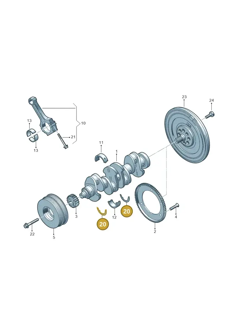 WHT000033N — Audi A6 2.0 (2018-) diagram 896105011, position 20