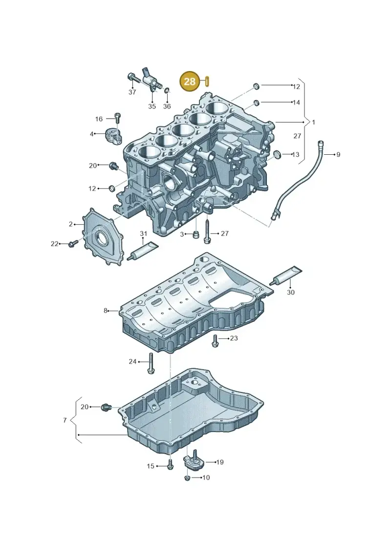 WHT000041 — Audi RS3 Sportback (2015-2016) diagram 676103100, position 28