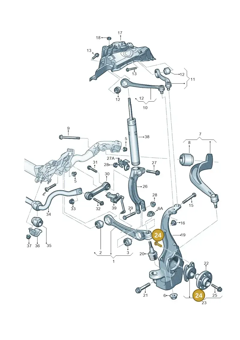 WHT000237A — Audi RS6 Avant (2013-2018) diagram 758407000, position 24