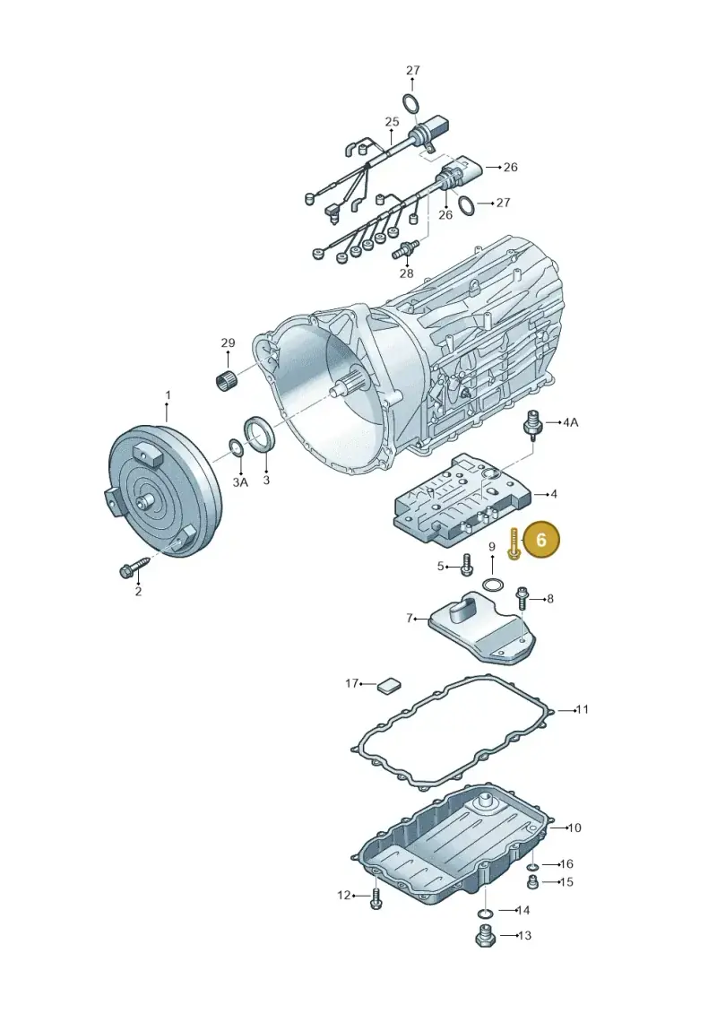 WHT000321 — Audi Q7 qu. 3.0 TDI (2009-2015) diagram 274321600, position 6