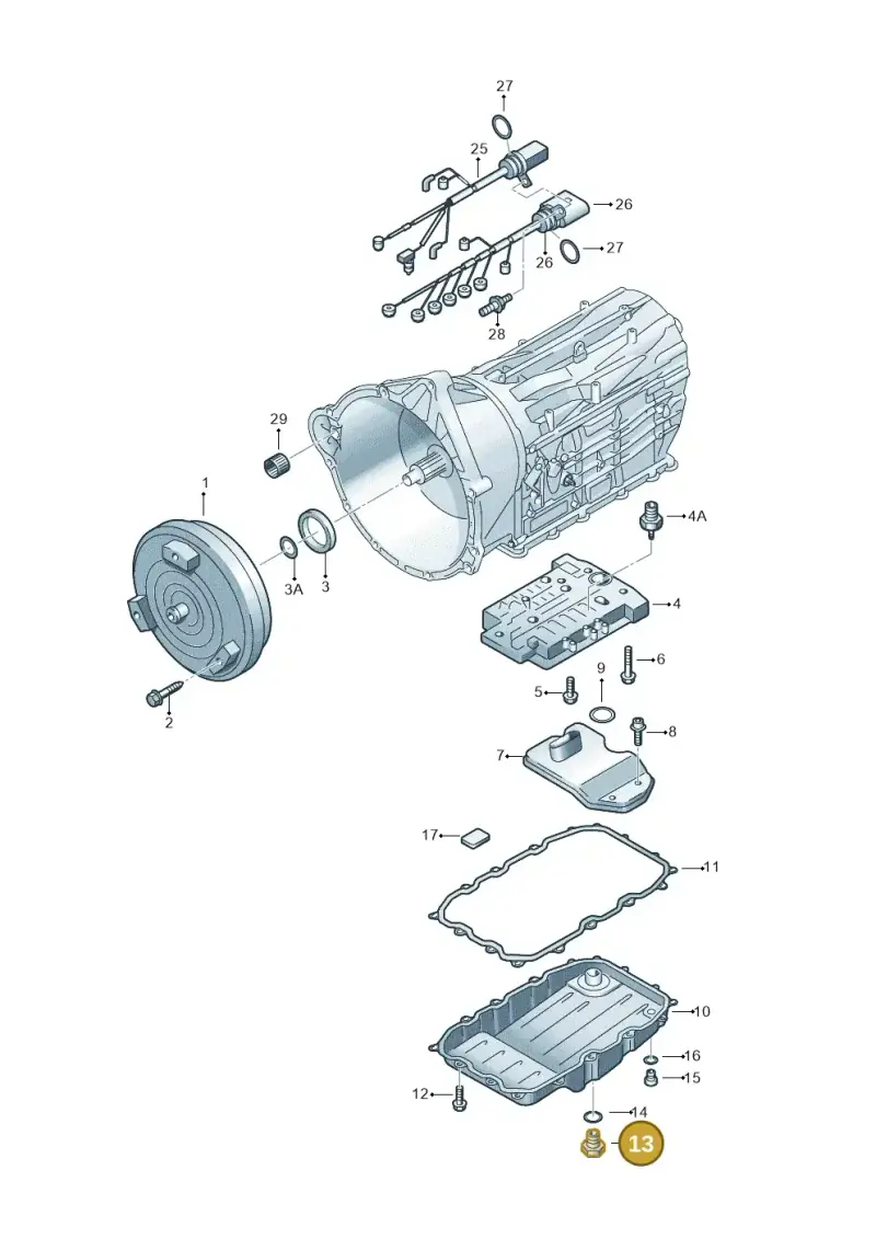 WHT000323A — Audi Q7 qu. 3.0 TDI (2009-2015) diagram 274321600, position 13