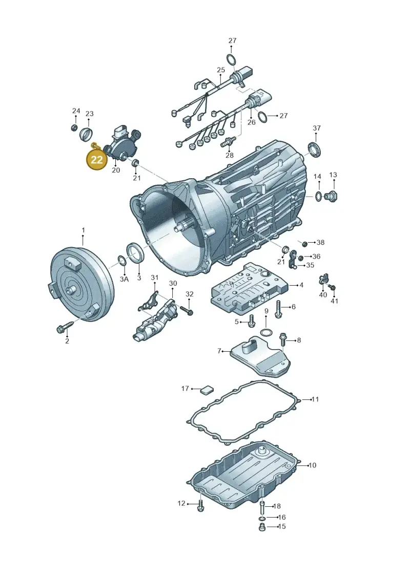 WHT000325A — Audi Q7 qu. 3.0 TDI (2009-2015) diagram 693321600, position 22