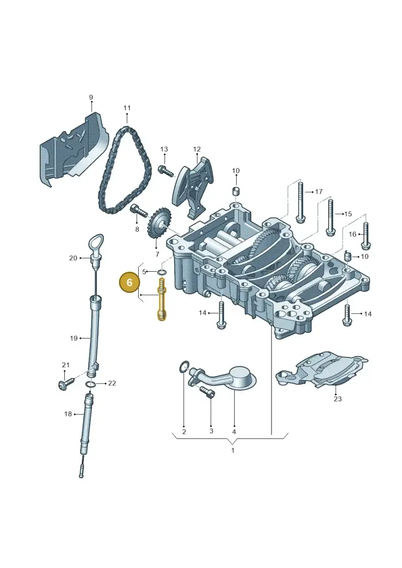 WHT000360 — Audi A4/S4/Av./qu.     05> (2005-) diagram 412115250, position 6
