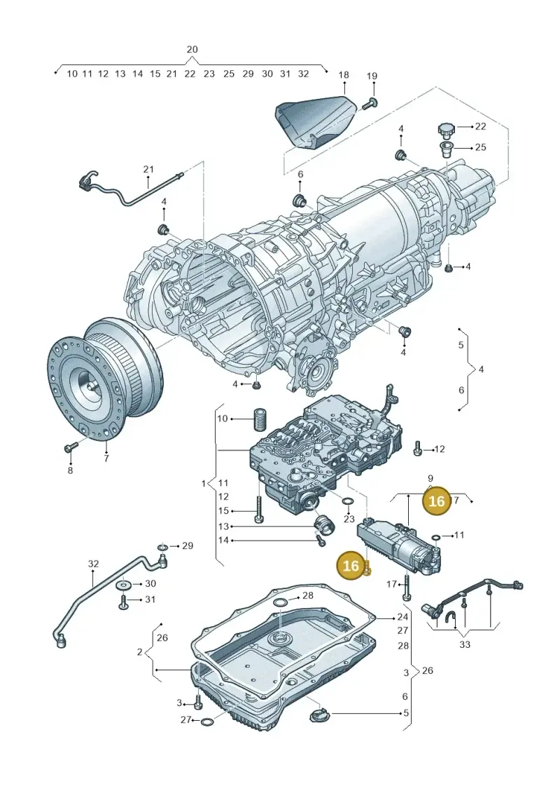 WHT000488 — Audi RS4 Avant (2017-) diagram 438325800, position 16