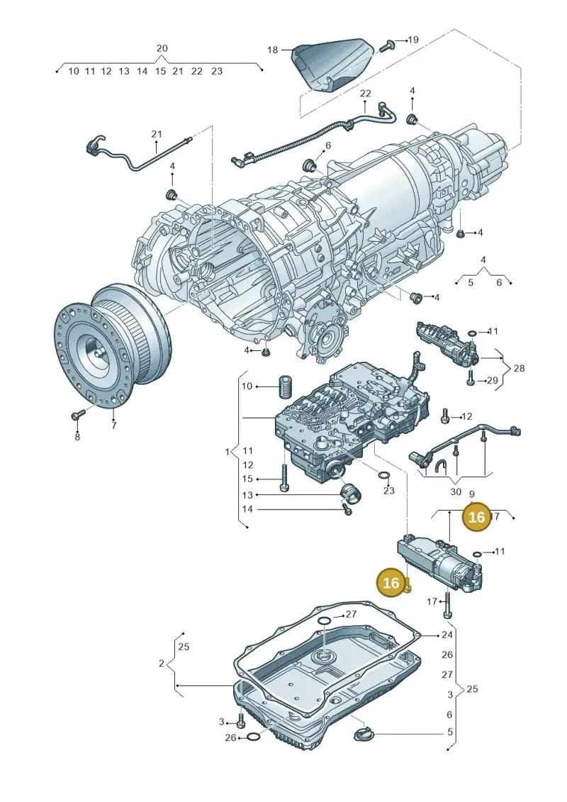 WHT000488 — Audi A5 Cabrio 2.0 (2016-2018) diagram 859325800, position 16