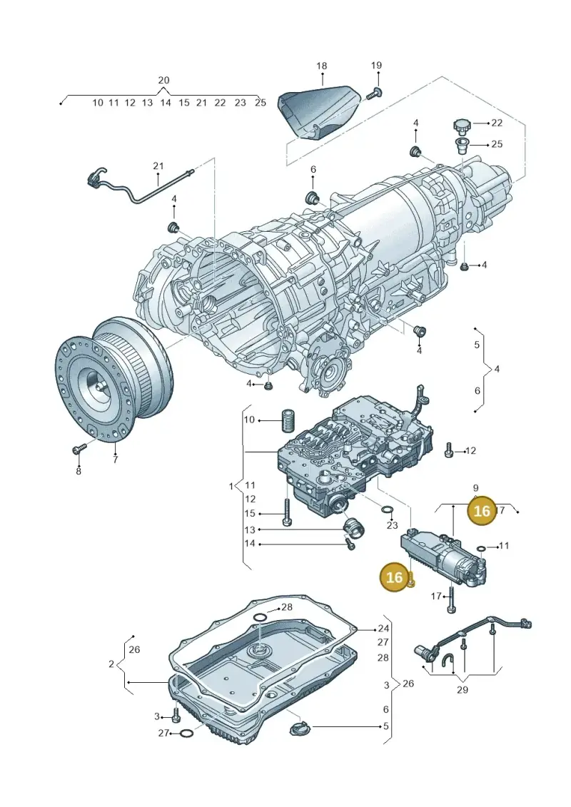 WHT000488 — Audi A5 Sportback (2016-2020) diagram 897325090, position 16
