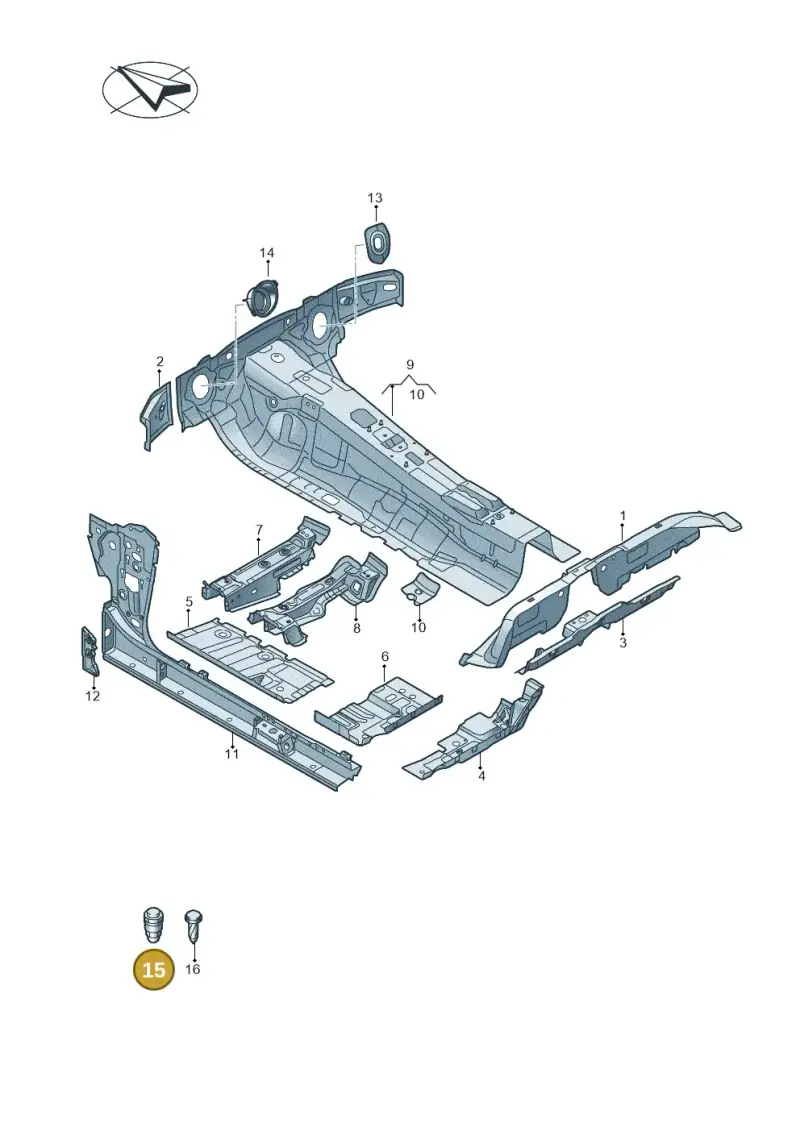 WHT000868 — Audi A5 Limo 2.0 (2024-) diagram 435803150, position 15